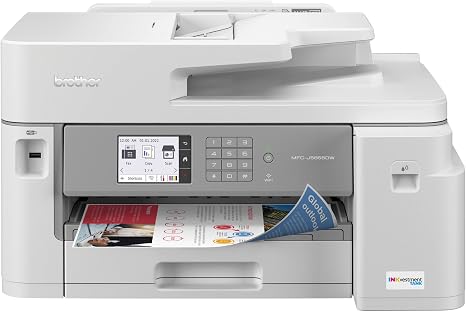 Long-lasting inkjet printer with wireless connectivity, multifunctional features, and durable ink technology