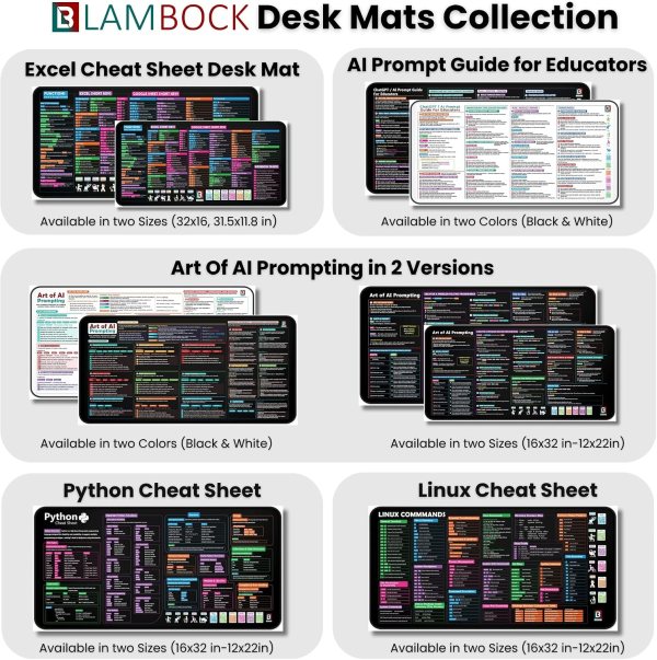 excel shortcut desk pad