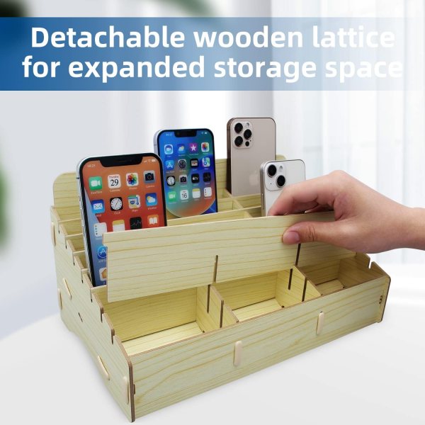 Wooden Cell Phone Storage Box