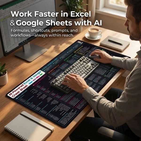 excel shortcut desk pad