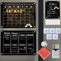 Lambock Black Dry Erase Board set For Fridge – Weekly and Monthly Calendar Lambock Black Dry Erase Board set For Fridge – Weekly and Monthly Calendar