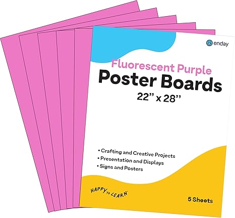 pink poster board