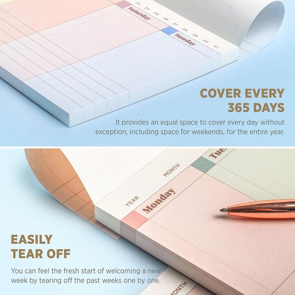 Undated Weekly Planner Pad