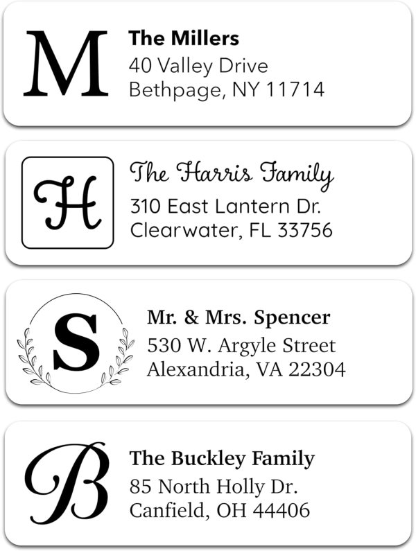 Custom Return Address Labels – Personalized Self-Adhesive Mailing Stickers for Letters, Cards, Envelopes, and More