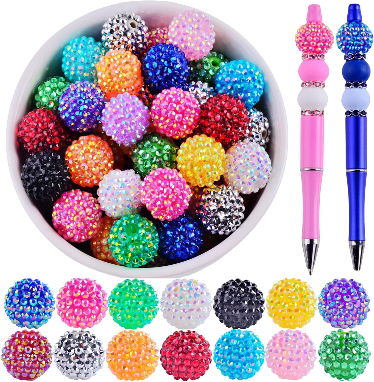 Chunky Resin Beads for DIY Pen