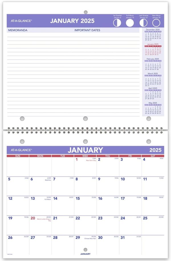 large wall yearly calendar