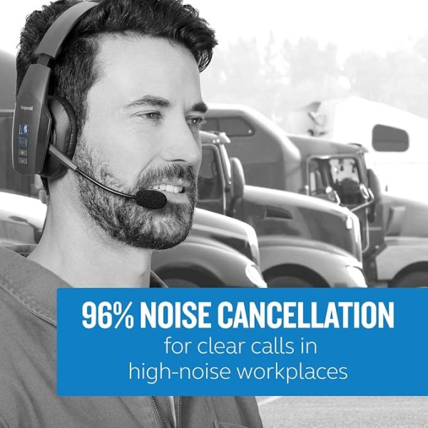 Noise Cancelling Bluetooth Headset for Clear Calls and Comfort.