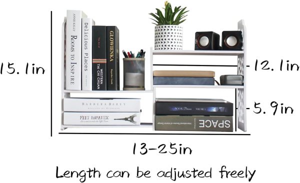 Adjustable Desktop Bookshelf