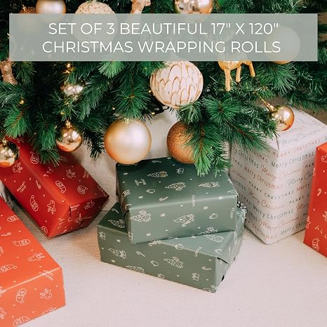 Reversible Holiday Wrapping Paper