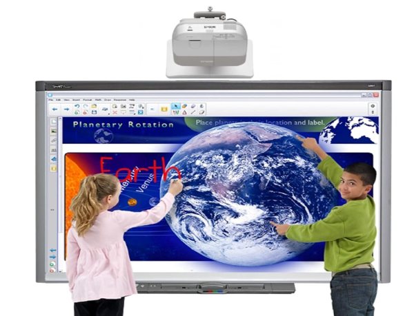 Smart Touch Screen Whiteboard with Interactive Features for Classrooms and Offices.