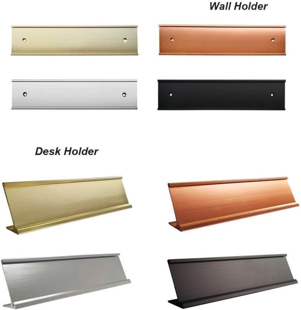 engraved office wall name plate