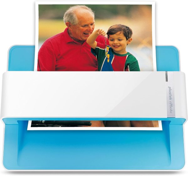 High-Speed Photo Scanner – Digital Scanner for Photos and Documents with Image Enhancement