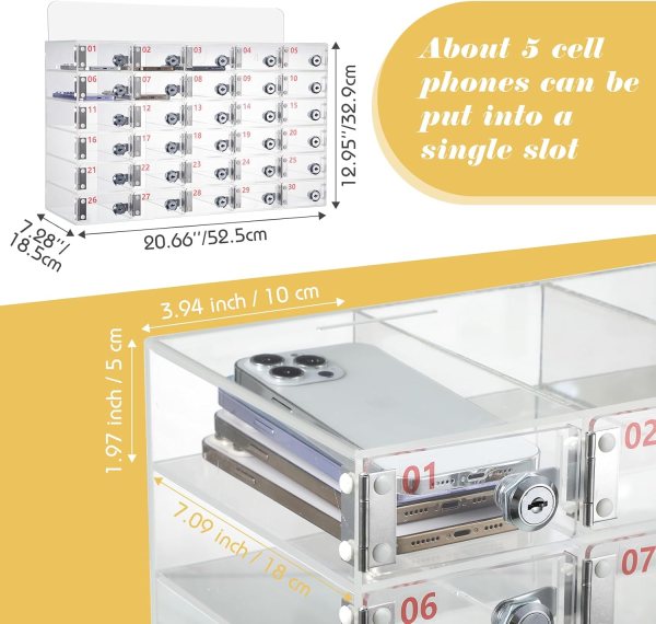 Acrylic Cell Phone Lock