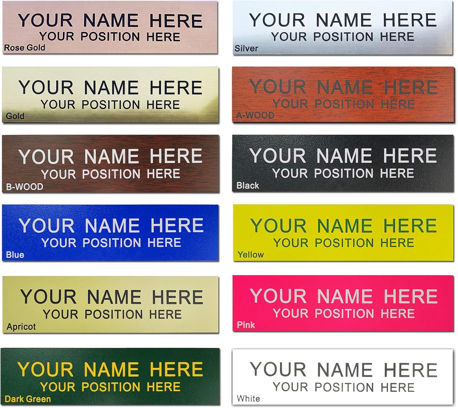 personalized office door name plate