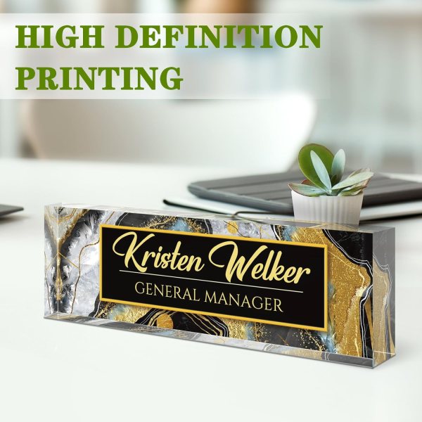 Personalized Office Name Plate