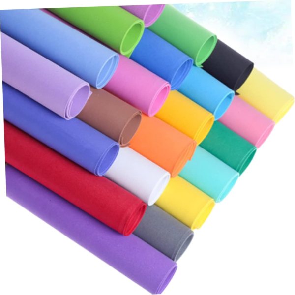 Assorted bright foam sheets for crafts, scrapbooking, and school projects.