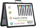 Mini Whiteboard for Desk – Portable, Foldable Dry Erase Whiteboard with Easel Stand for Office, Home, School & Classroom Mini Whiteboard for Desk – Portable, Foldable Dry Erase Whiteboard with Easel Stand for Office, Home, School & Classroom