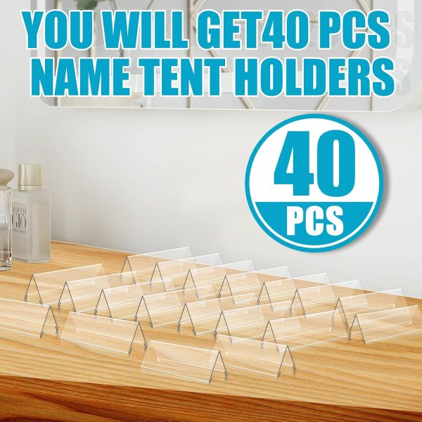 acrylic table name holders