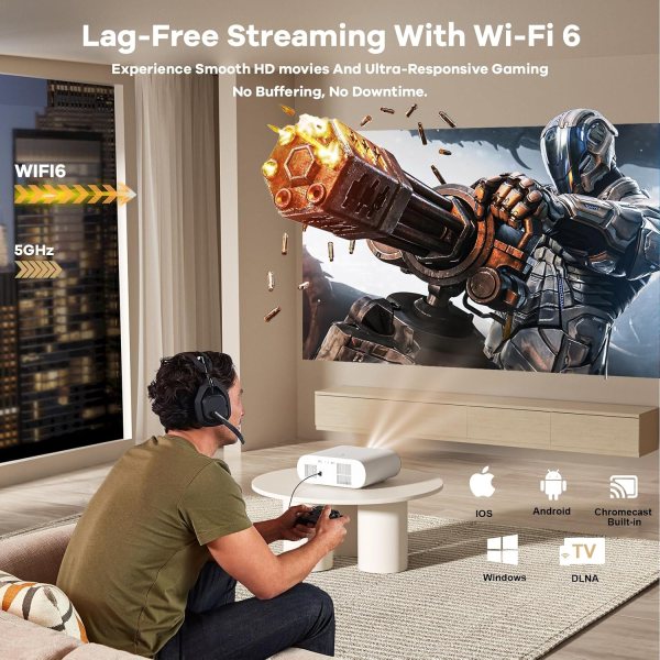 smart projector compatible google tv