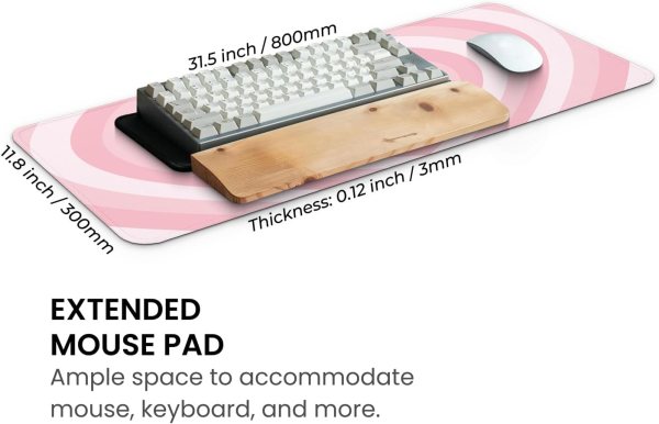 Large Valentine Heart Mouse Pad