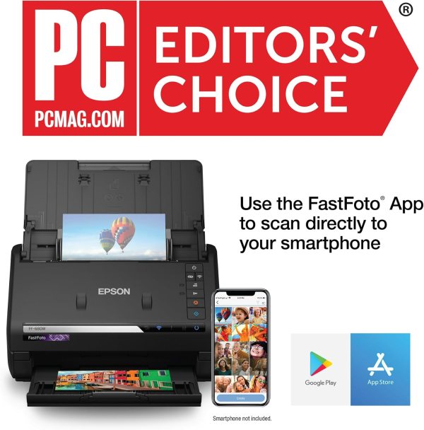 Fastest personal photo scanner with wireless connectivity.
