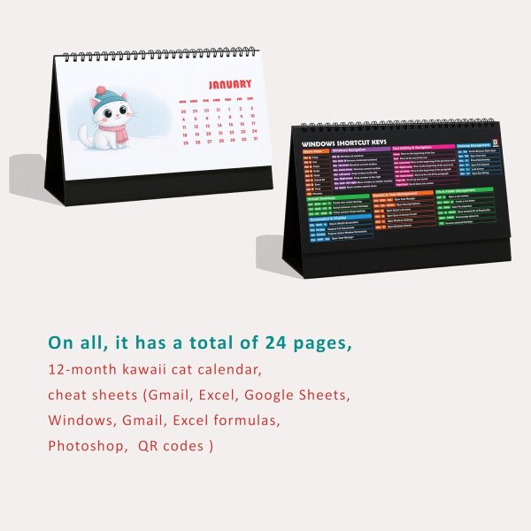 Funny Cat Desk Calendar