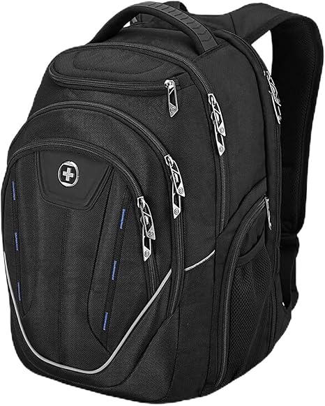Business Laptop Backpack for Men – TSA Friendly, USB Charging Port, RFID Protection, Travel Backpack for College & Work