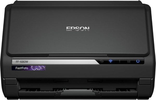 Epson FastFoto Wireless Photo Scanner for fast digitization.