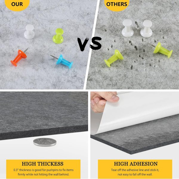 Lambock push pins for wall decoration and organization.