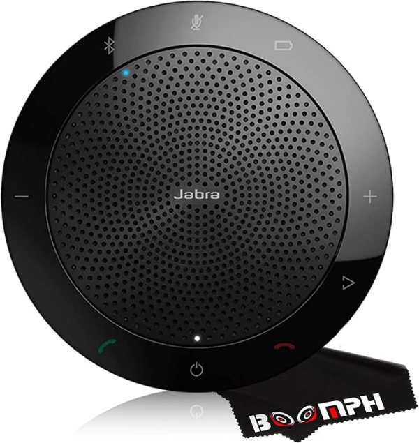 Portable Audio Speaker Device – USB & Bluetooth Conference Speaker for Zoom & Google Meet | 360° Omnidirectional Microphone, 15-Hour Battery Life