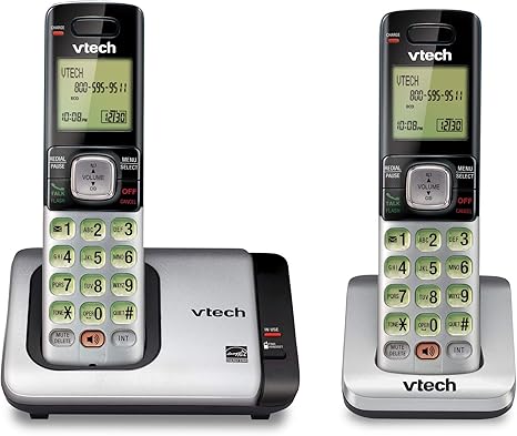 Call-Blocking Phone with Speakerphone and Caller ID – Expandable Cordless System with 2 Handsets