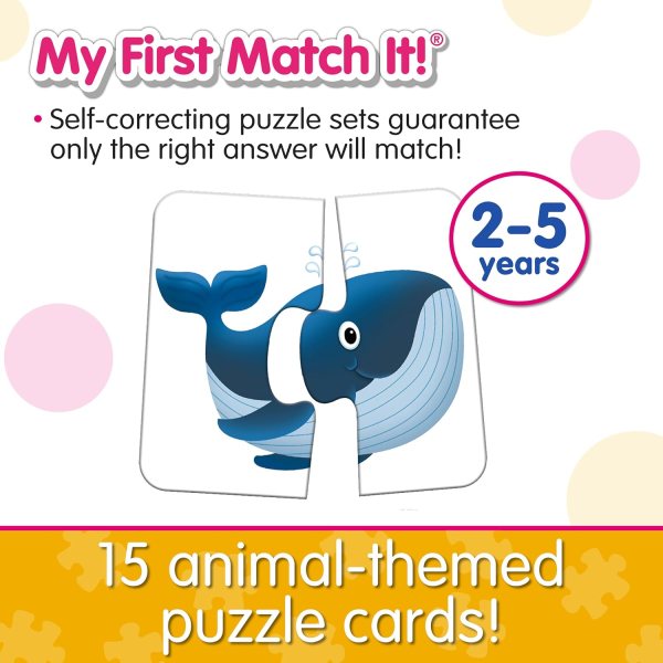 Toddler playing with animal matching puzzle learning toy award winning