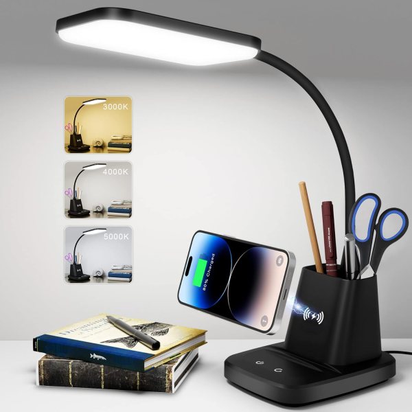 LED Desk Lamp with Charger