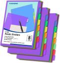 Ring Binder Dividers with 8 Tabs – Durable Plastic File Separators for Easy Organization, Set of 3 Packs – Perfect for School, Office, and Home Use Ring Binder Dividers with 8 Tabs – Durable Plastic File Separators for Easy Organization, Set of 3 Packs – Perfect for School, Office, and Home Use