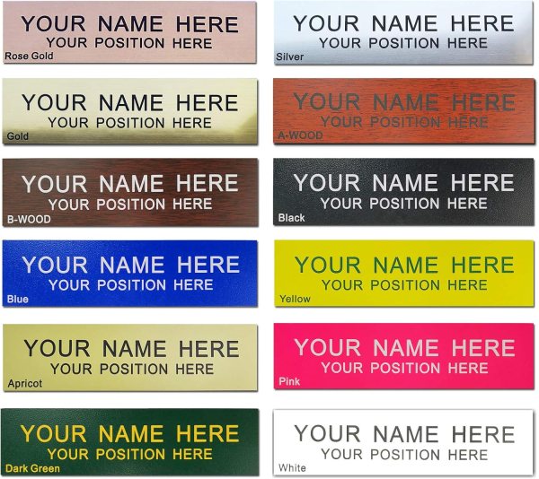 personalized office door name plate