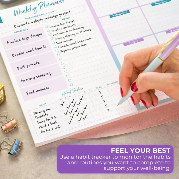 Weekly Desk Planner Pad