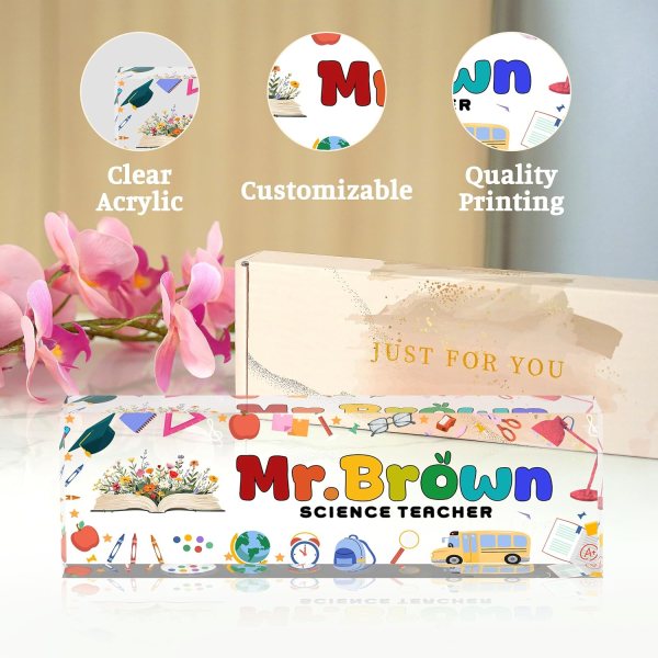 personalized desk name plate