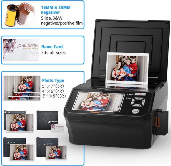 High-Resolution 22MP Digital Slide Converter with 5" LCD Display.