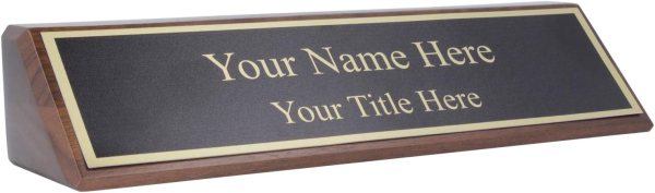 Desk Name Plaque