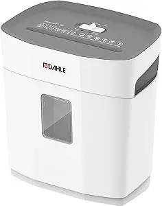 Office Shredder – Cross-Cut, 5 Sheet Capacity, Built-In Jam Protection, and 4 Gallon Waste Bin for Home or Office Use