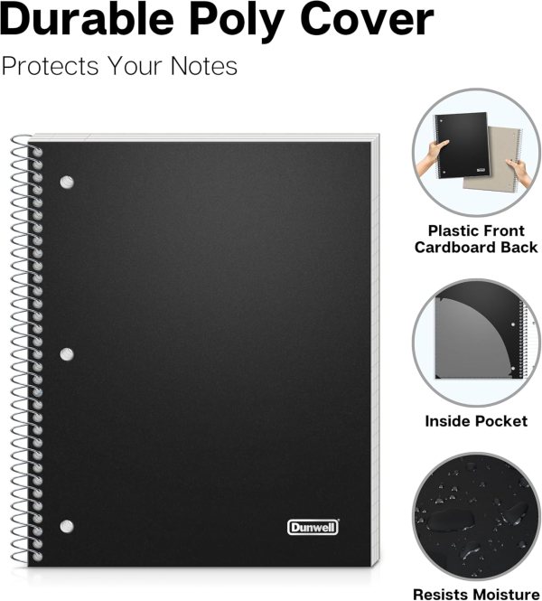 Spiral Notebook with black cover