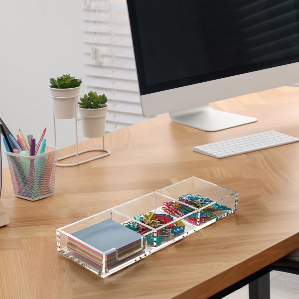 Acrylic note pad holder