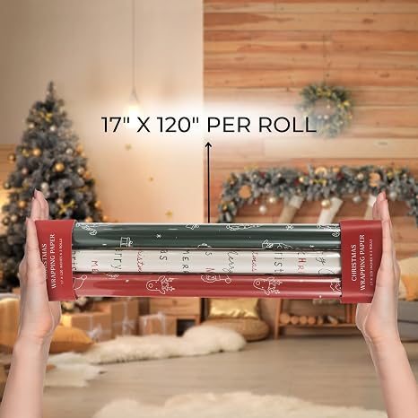 Reversible Holiday Wrapping Paper