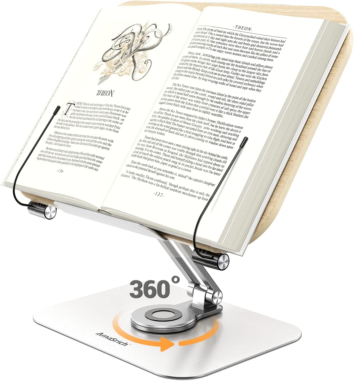 Ergonomic book stand