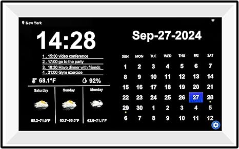 digital desk calendar