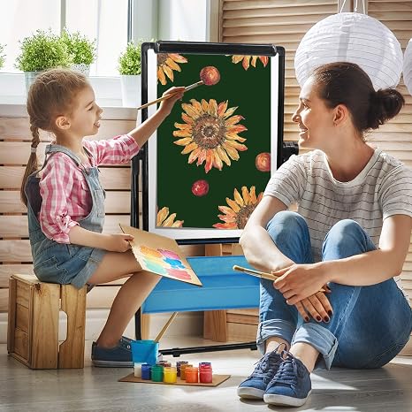 Whiteboard with 360° Rotation for Creative and Educational Use.
