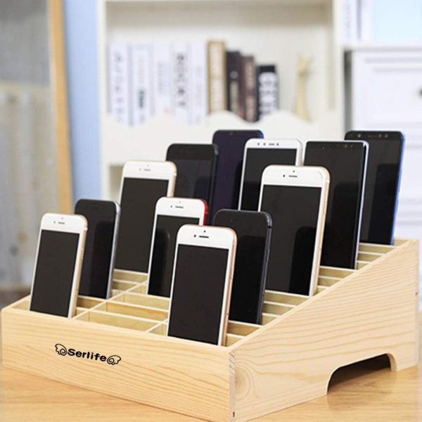 Wooden Cell Phone Safe Box