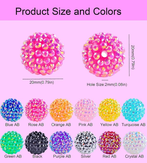 Chunky Resin Beads