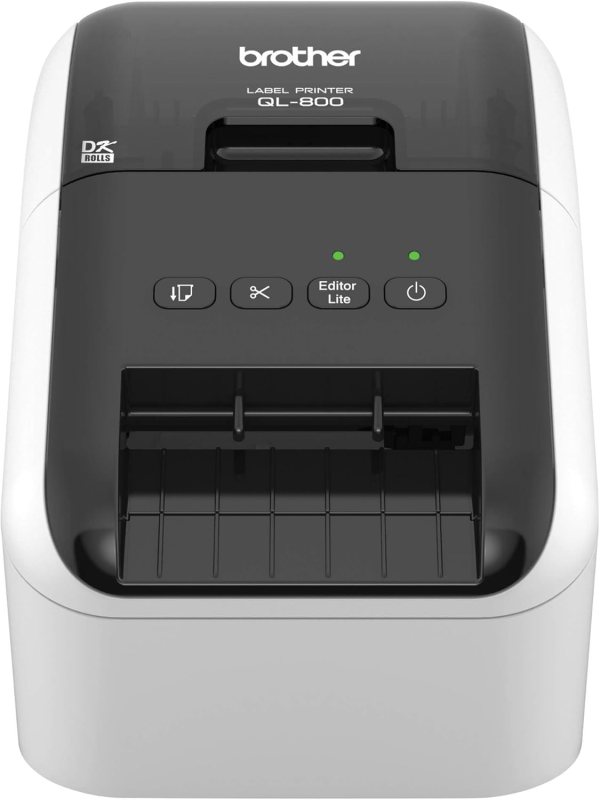 High-Speed Label Printer for Office Use, Dual Color Printing with Black/Red Ink, Supports Postage and Package Labels