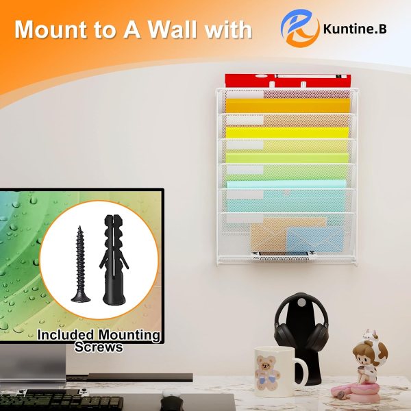 Wall mounted document organizer